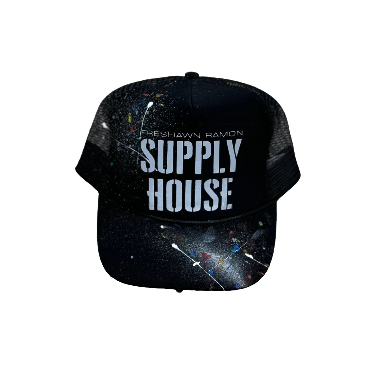 FRSH HARD WORKING SPLATTER TRUCKER HATS