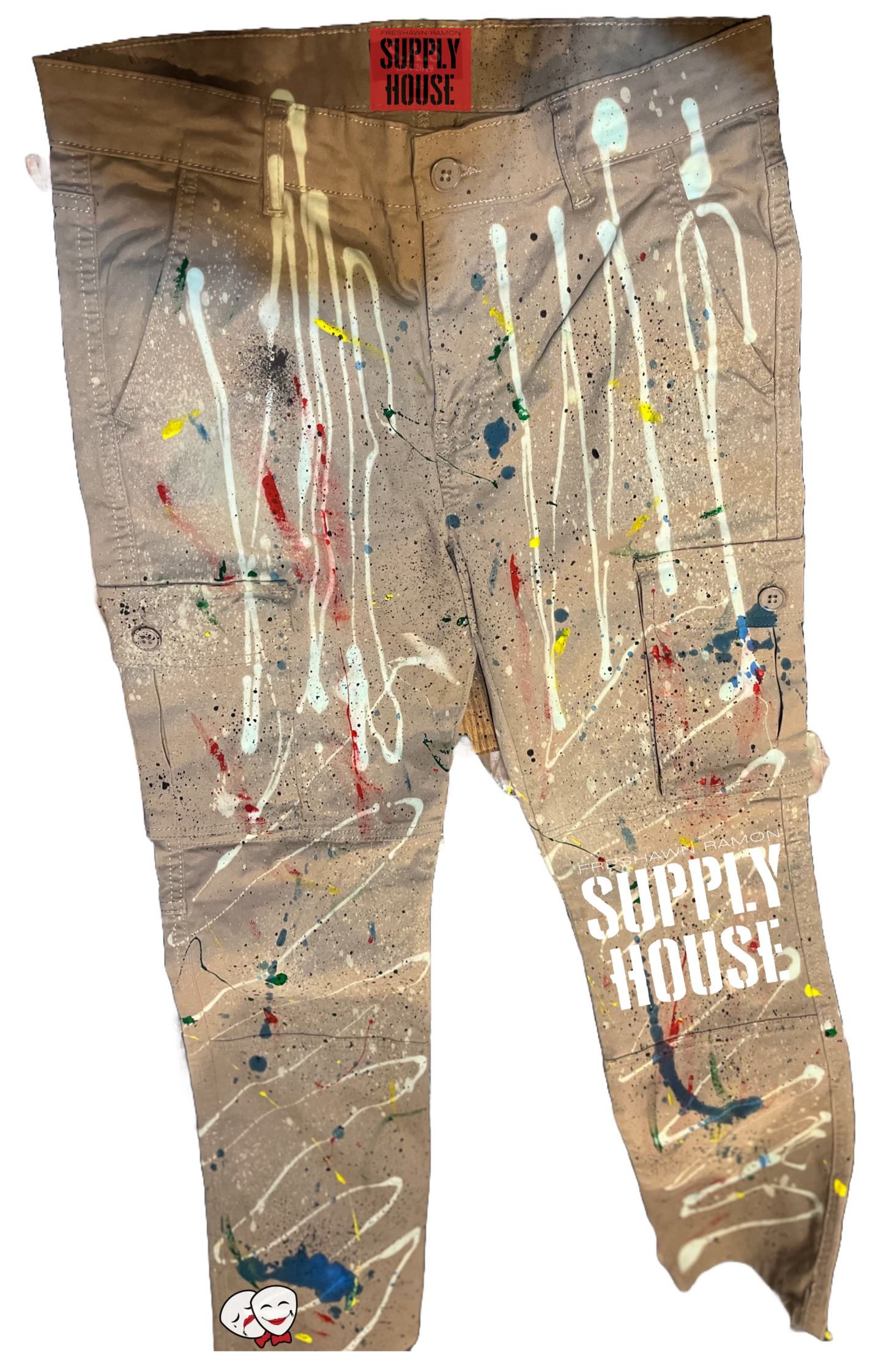 FRESHAWNRAMON RAMON SUPPLY HOUSE STREET CAMO CARGO PANTS