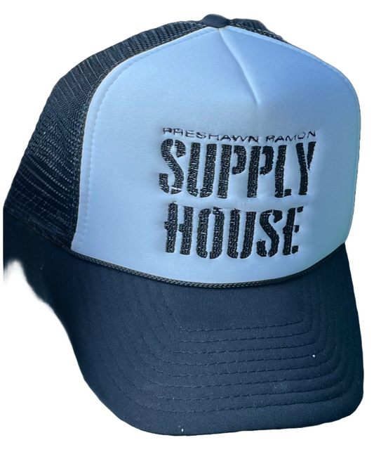 BLACK WORKING TRUCKER HAT